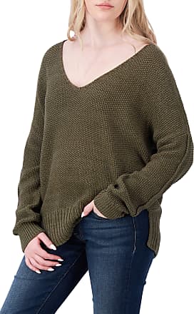 Lucky Brand Women's Chenille V-Neck Sweater (XS, Navy) at