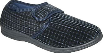 MENS DR KELLER ORTHOPAEDIC TOUCH FASTEN WIDE FITTING DIABETIC SLIPPERS SIZE 7-12 