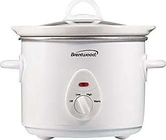  Brentwood SC-130S Slow Cooker Stainless Steel Body, 3