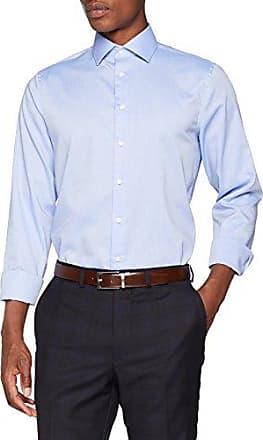 Seidensticker Hommes Business Chemise Tailored manches longues Button-Down-Col Blanc