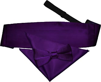 Cadbury Violet Homme Pre-Tied Bow tie hanky Set knit knitted Plain par DQT 