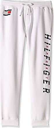 white tommy hilfiger sweatpants