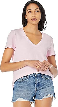 Mango Women Clothing T-shirts Long Sleeved T-shirts Women XXS Long-sleeved V-neck T-shirt 