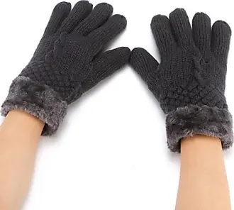 Gants Hiver Chauds tricotés à écran Tactile pour Hommes Femmes Tricotés  Gants de Travail antidérapants en Polaire Chaude élastique Gants d'hiver  pour