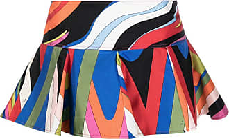 PUCCI curved-corners miniskirt - Orange