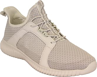 white crosshatch trainers