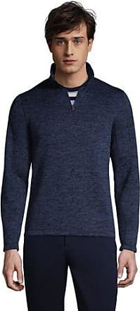Crew Clothing Troyer blau-wei\u00df Allover-Druck Casual-Look Mode Pullover Troyer 