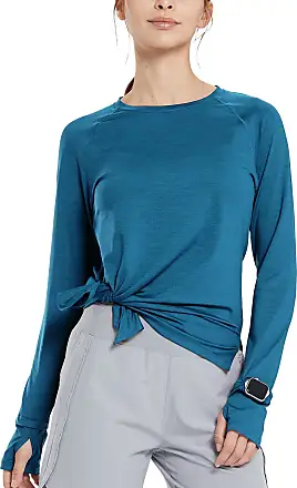  BALEAF Workout Shirts for Women Loose Fit Long Sleeve