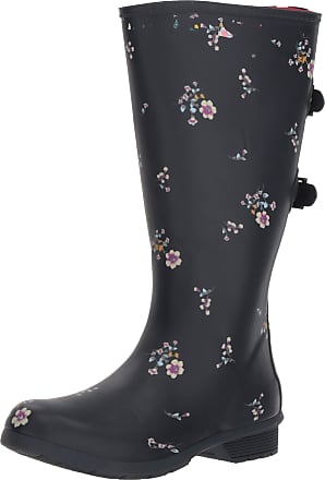 chooka women's wide calf memory foam rain boot