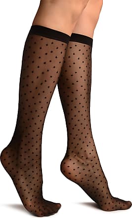LissKiss Black Woven Polka Dot On Nude - Beige Spotty Pantyhose (Tights) at   Women's Clothing store: Lisskiss