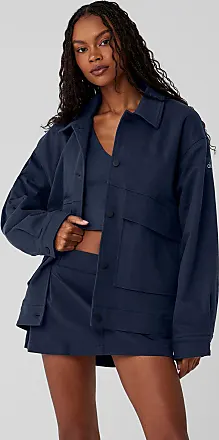 Alo Yoga | One Up Jacket in Navy Blue, Size: Medium