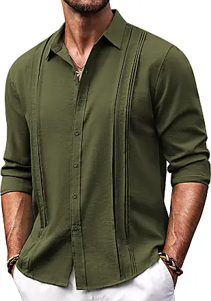COOFANDY Men's 2 Piece Linen Outfits Long Sleeve Casual Summer Holiday  Beach Sets, Army Green, Small : : Clothing, Shoes & Accessories