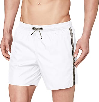 white armani swim shorts