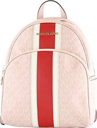Michael Kors Backpack Ballet Pink Gold Tone Studded Womens Medium Abbey Zip