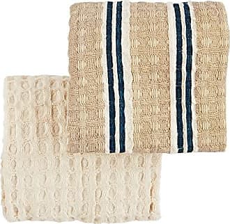 Kate Spade New York Joy Dot Kitchen Towels 2-Pack Set, Absorbent 100%  Cotton Velour, Black/Beige, 17x28