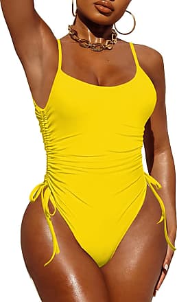 HAPCOPE Womens Ruched Tankini Set Swimsuit Tummy Control Bathing Suit 