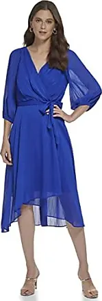 SCOMCHIC Women Wrap V Neck Dresses for Wedding Guest Casual A Line