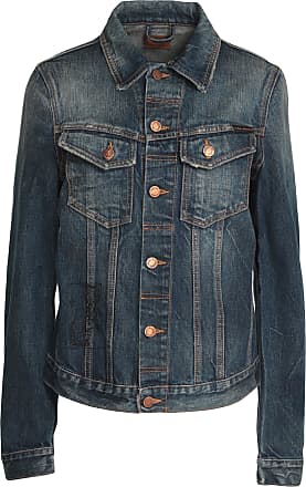 Farfetch Kleidung Jacken & Mäntel Jacken Jeansjacken Contrast-stitch denim jacket 
