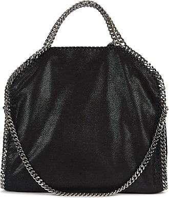 Stella McCartney Womens Dark Taupe Falabella Mini Faux-Leather Tote Bag