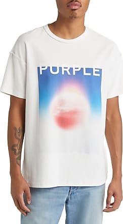 Purple Brand Textured Jersey Inside Out Tee Placid Blue - L