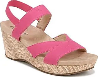 Pink sale wedge sandals