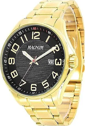 Relógio MAGNUM masculino analógico dourado MA33086H