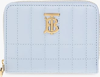 Burberry Unisex TB Monogram Lola Zip Wallet in Light Blue