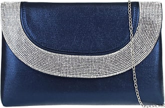NEW NAVY BLUE  PATENT EVENING CLUTCH BAG PROM WEDDING PARTY ALL COLOURS 