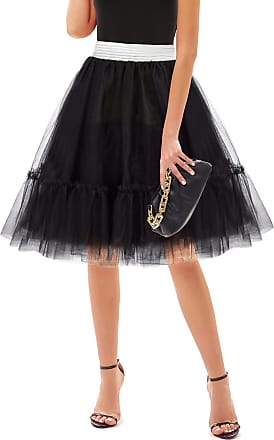 GRACE KARIN 50s Petticoat Skirt Rockabilly Dress Crinoline Underskirts for Women 