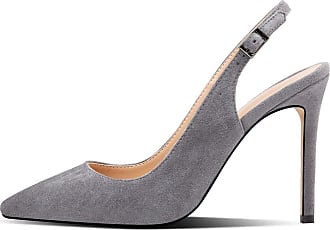 grey court shoes low heel