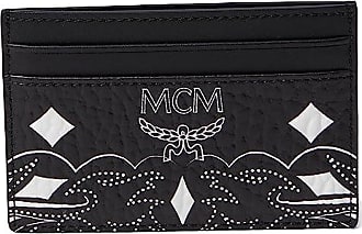 Mcm - Aren Mini Sea Turtle Visetos Leather Money Clip Card Case Wallet