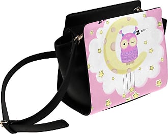 AHOMY Canvas Sports Gym Bag Cute Owl Cartoon Duffel Bag Travel Shoulder Bag 