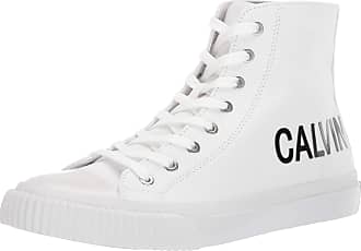 calvin klein white boots mens