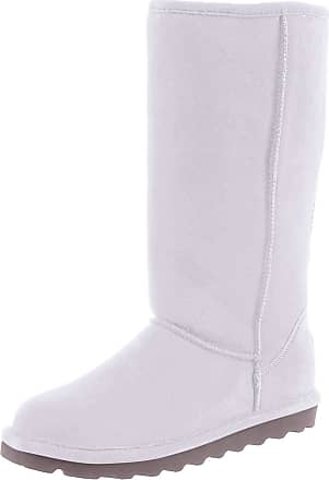 Bearpaw Womens Elle Tall Various Colors | Womens Boot Classic Suede | Womens Slip On Boot | Comfortable Winter Boot, Winter White, 9 UK