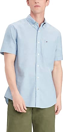 Tommy Hilfiger Bayhead Blue Monterey Stripe Short Sleeve Henley Shirt XL
