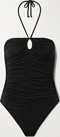 LESIES Tummy Control Swimwear Halter One Piece Slimming Ruched Bathing Suit