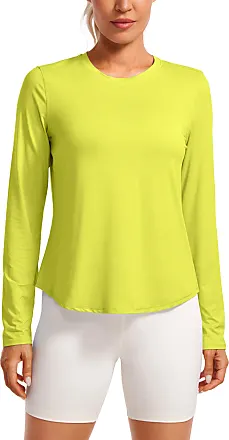 Lightweight Tank Top For Women Racerback Sleeveless Workout Tops High Neck  Athletic Running Shirts Luminous Yellow X-Large