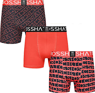 Crosshatch Mens Boxers Designer 3 Pack Trunks Underwear 