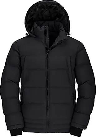 manteau chaud à capuche fermeture éclair doudoune veste homme imperméable  hiver
