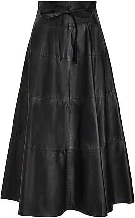 Save 77% Womens Clothing Skirts Maxi skirts Saint Laurent Pleated Silk-blend Maxi Skirt in Black 
