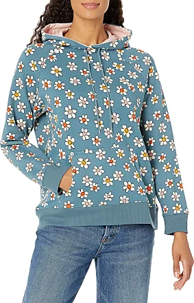 Vera Bradley Women's French Terry Quarter-Zip Sweatshirt with Pockets  (Extended Size Range), Artist's Garden Purple at  Women's Clothing  store