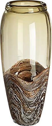 handgefertigt aus Glas H 31,5 cm GILDE GLAS art Vase Geschenke für Frauen 