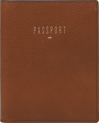 Vaultskin Kensington Leather Passport Wallet with RFID Protection Brown