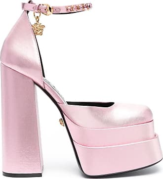 Versace Fabric Sandals In Pink