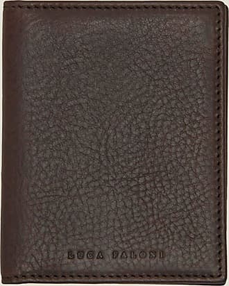 RayWallet Lining Cognac Brown Real Ostrich Skin Leather Wallet Men Medium