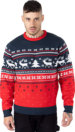 Xmas  Christmas Jumper Sweater Retro Novelty Vinatage Ladies Mens Multi Ho Ho 