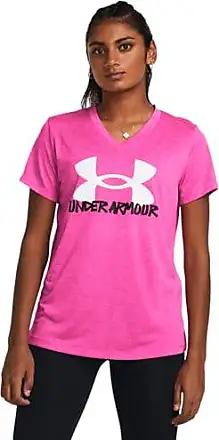 Under Armour womens Tech Solid Tank Top T Shirt, (652) Rebel Pink