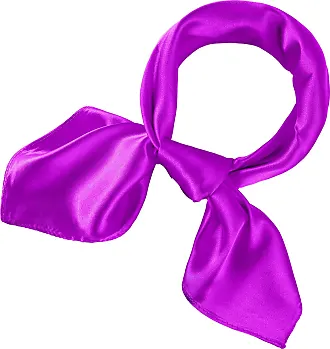 SATINIOR 4 Pieces Sailor Scarf Stain Flight Attendant Scarf Square Neck  Scarf for Women Silk Feeling Hair Wraps 23.6 x 23.6 Inches