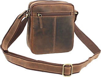 Visconti - Laptop Messenger Shoulder Bag - 13 To 14 Inch Laptop Bag - Hunter Leather - Office Work Organiser Bag - Multiple Pockets - 18548 - Harvard