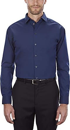 Kenneth Cole Kenneth Cole Unlisted Mens Dress Shirt Regular Fit Solid, Medium Blue, 15-15.5 Neck 34-35 Sleeve